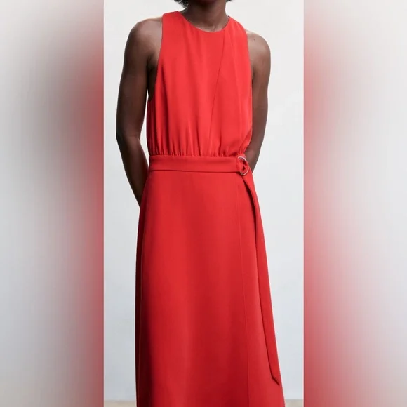 Mango Belt detail dress NWT - Picture 2 of 5